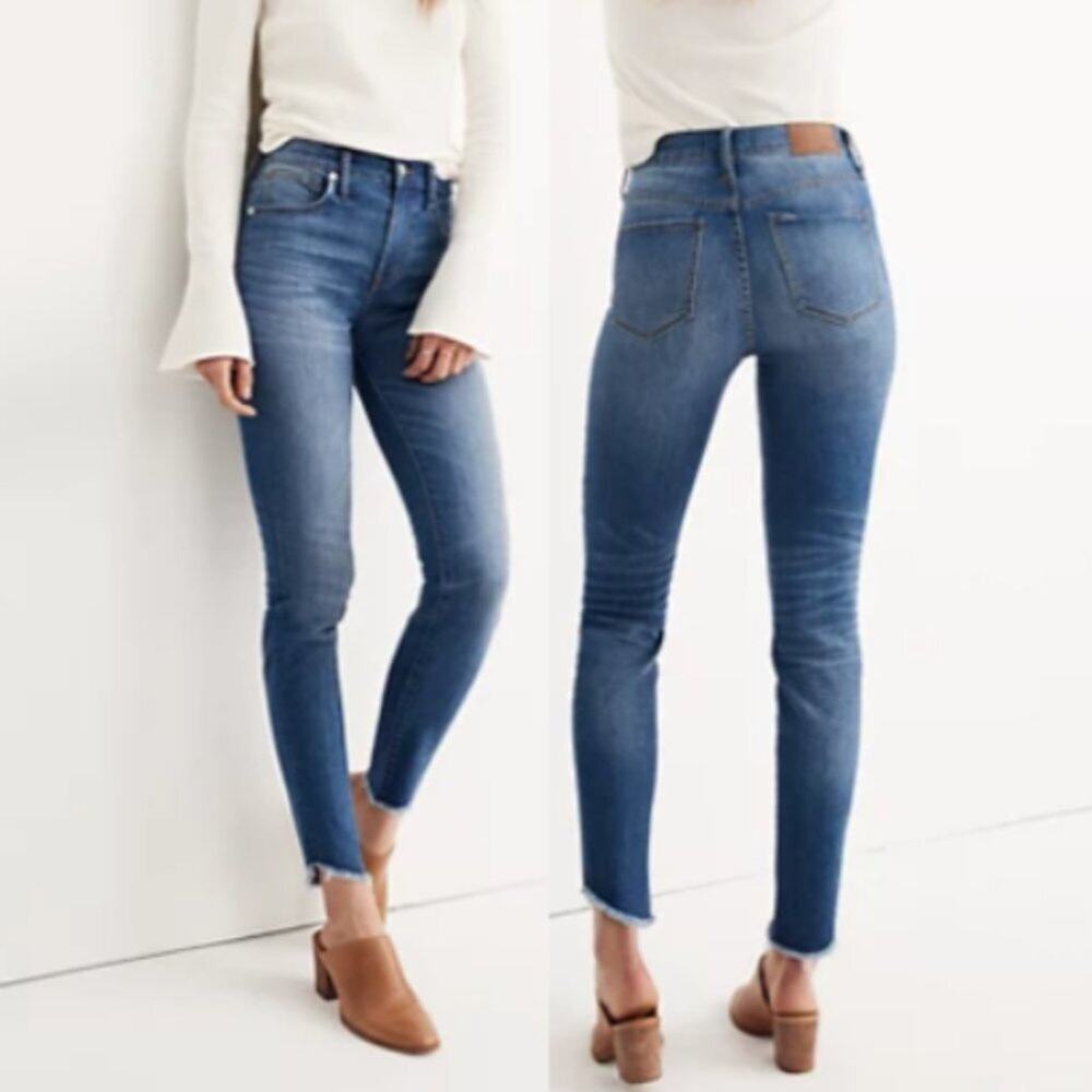 Madewell 10" High-Rise Skinny Jeans: Tulip-Hem Edition